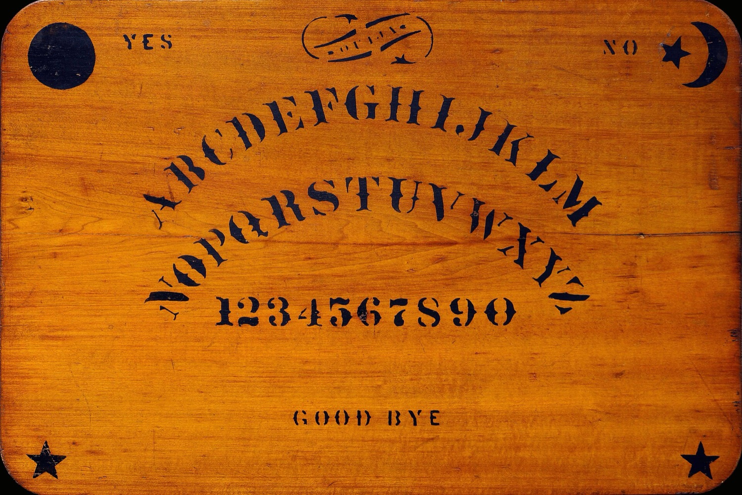 The first Ouija board, Kennard Novelty Company, Baltimore, c. 1890